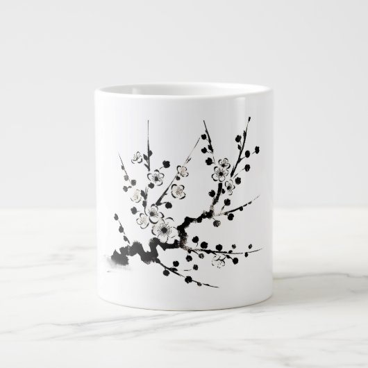 Kirschblütenzweig Jumbo-Tasse (Vorderseite)