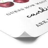 Kirschbogen - Wie viele Bonbons sind im Glas Poster (Ecke)