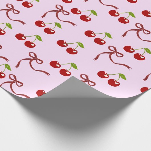 Kirschbombe Geschenkpapier (Ecke)