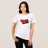 Kirschbombe Tri-Blend Shirt (Vorderseite voll)