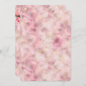 Kirschbrlossom Floral Baby Dusche Einladung (Vorne/Hinten)