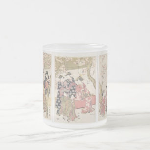 Kirschder blüten Kitagawa Utamaro rosa Mattglastasse