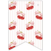 Kirsche 1. Geburtstagsbanner Wimpelkette (Erste Fahne)