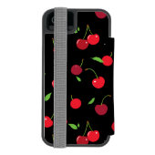 Kirsche 2 incipio iPhone Geldbeutel-Hülle (Folio Rückseite)