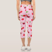 Kirsche 3 capri leggings (Rückseite)