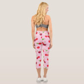 Kirsche 3 capri leggings (Rückseite)