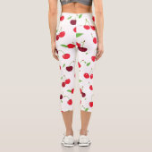Kirsche 4 capri leggings (Rückseite)