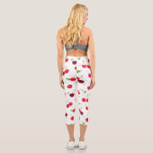 Kirsche 4 capri leggings (Rückseite)