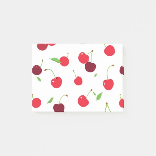 Kirsche 4 post-it klebezettel (Vorderseite)