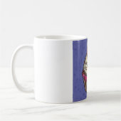 Kirsche auf Blau Kaffeetasse (Links)