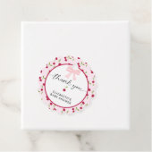 Kirsche auf dem Baby-Shower-Coquette-Rosa Süß Geschenkanhänger (Beispiel)