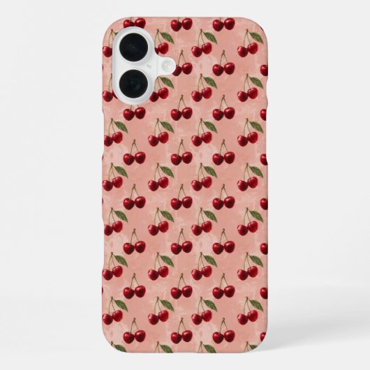 "Kirsche auf dem Höhepunkt" iPhone Hülle (Rückseite)