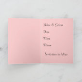 Kirsche blüht auf schwarzer Fotokarte Ankündigung (Innenseite)