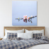 Kirsche blüht im Wasser Leinwanddruck (Insitu (Schlafzimmer))