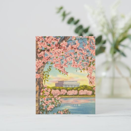 Kirsche blüht in Washington D.C. Postkarte (Stehend Vorderseite)