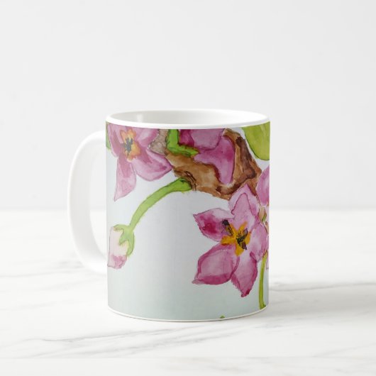 Kirsche blüht Tasse (Vorderseite Links)