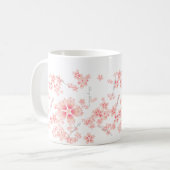 Kirsche-Blüten Kaffeetasse (Vorderseite Links)