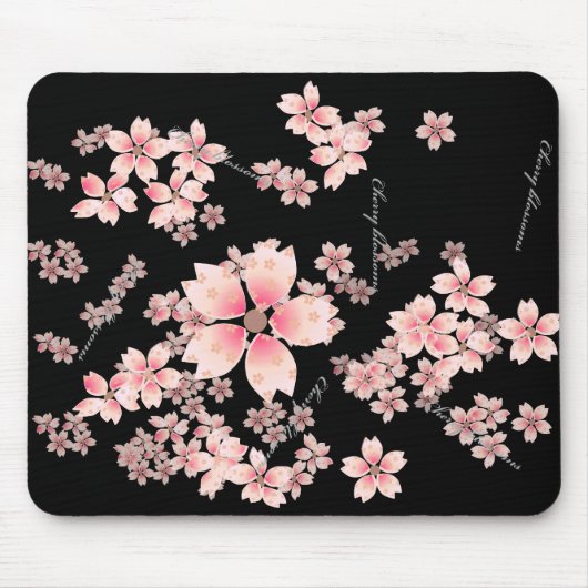 Kirsche-Blüten Mousepad (Vorne)