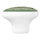 Kirsche~ botanisches Frucht ~ irgendein Keramikknauf (Seitenansicht)