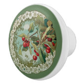 Kirsche~ botanisches Frucht ~ irgendein Keramikknauf (Rechts)