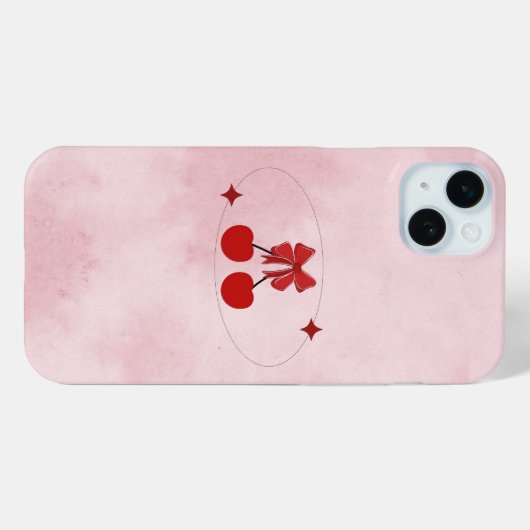 Kirsche Case-Mate iPhone Hülle (Rückseite (Horizontal))