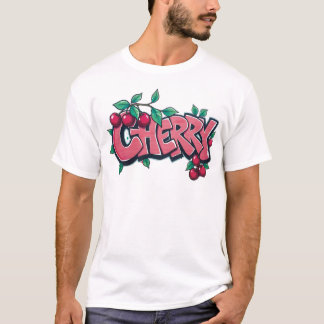 Kirsche, Cherrygraffiti, Frucht, Street Art, Urban T-Shirt