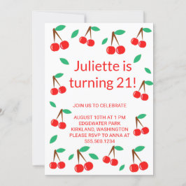 Kirsche Einladung