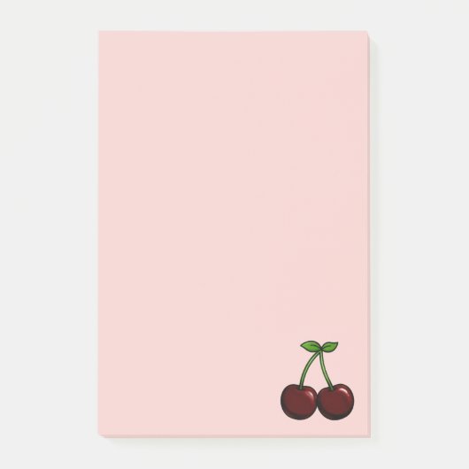 Kirsche - Fruchtsammlung - Post-it Klebezettel (Vorderseite)