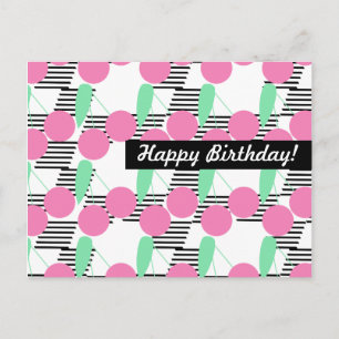 Kirsche Geburtstag jedes Mal Personalisiert Postkarte