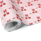 Kirsche Geschenkpapier (Rolleneckpunkt)