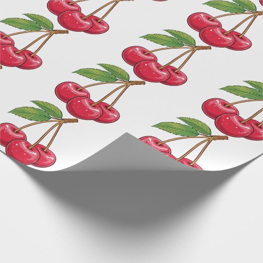 Kirsche Geschenkpapier (Ecke)