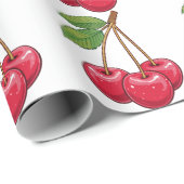 Kirsche Geschenkpapier (Rolleneckpunkt)