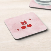 Kirsche Getränkeuntersetzer (Linke Seite)