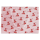 Kirsche Große Geschenktüte (Rückseite)