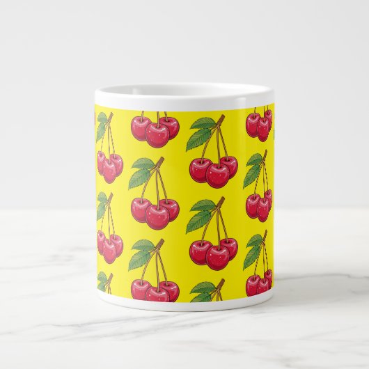 Kirsche Jumbo-Tasse (Vorderseite)