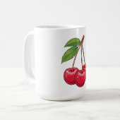 Kirsche Kaffeetasse (Vorderseite Links)