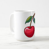 Kirsche Kaffeetasse (Vorderseite Links)