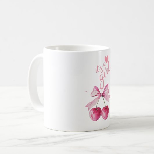 Kirsche Kaffeetasse (Vorderseite Links)