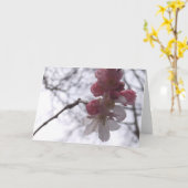 Kirsche Karte (Gelbe Blume)