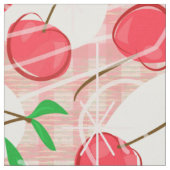 Kirsche Kirsche Gingham Stoff (Nahaufnahme)