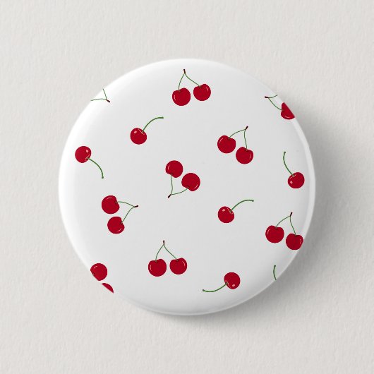 Kirsche Kirschen Button (Vorderseite)