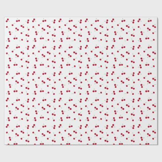 Kirsche Kirschen Geschenkpapier (Flach)
