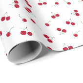 Kirsche Kirschen Geschenkpapier (Rolleneckpunkt)