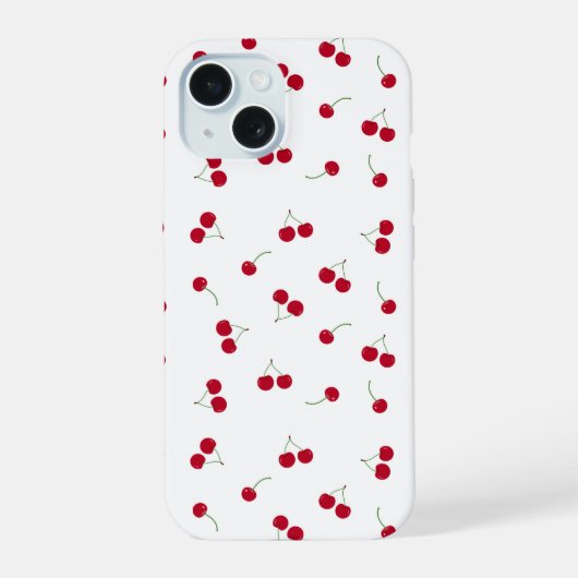 Kirsche Kirschen iPhone 15 Hülle (Rückseite)