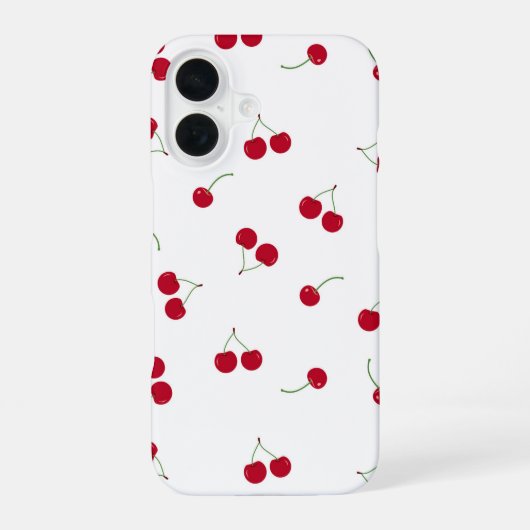 Kirsche Kirschen iPhone 16 Hülle (Rückseite)