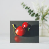 Kirsche Kirschen Obst Postkarte (Stehend Vorderseite)