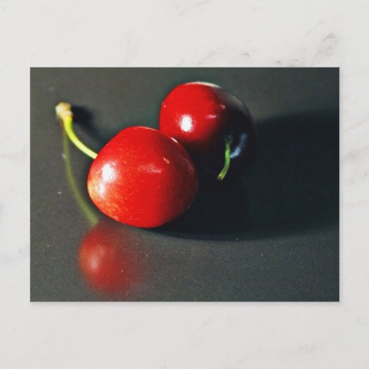 Kirsche Kirschen Obst Postkarte (Vorderseite)