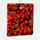 Kirsche Kirschen Rot Keramikornament (Rechts)