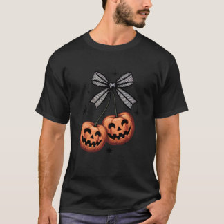 Kirsche Kokette Gruselige Kirschen Schleife Klassi T-Shirt