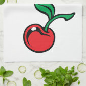 Kirsche Küchentuch (Gefaltet)